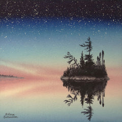 As Darkness Fades, watercolour by Karen Richardson