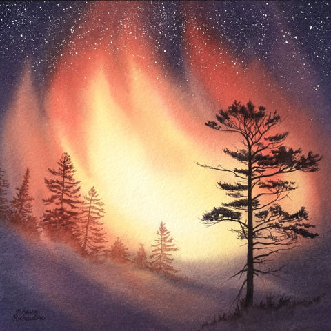 Daybreak, watercolour by Karen Richardson