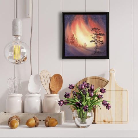 Daybreak, watercolour by Karen Richardson, in situ