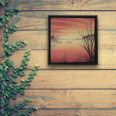 Not a Care in the World, watercolour by Karen Richardson, in situ