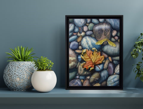 Starting Over, watercolour by Karen Richardson, shown in situ