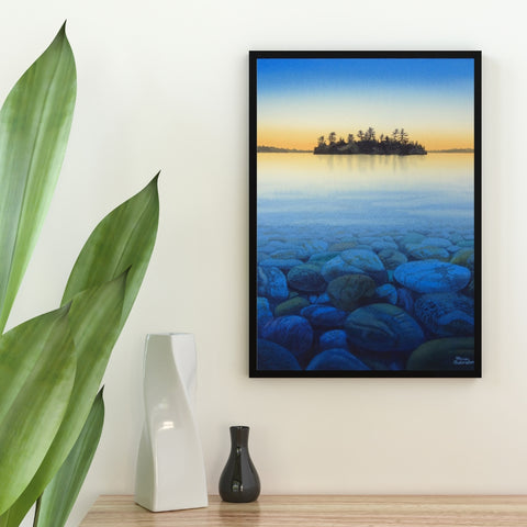 Steadfast and True, watercolour by Karen Richardson, shown in situ