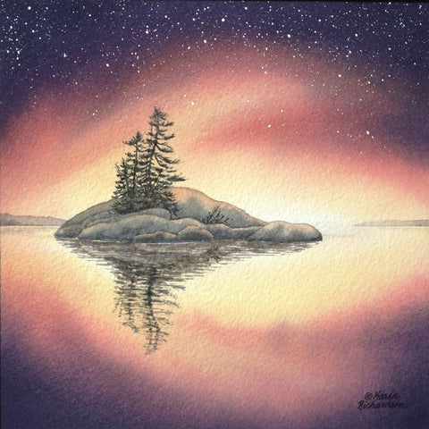 Still Standing, watercolour by Karen Richardson