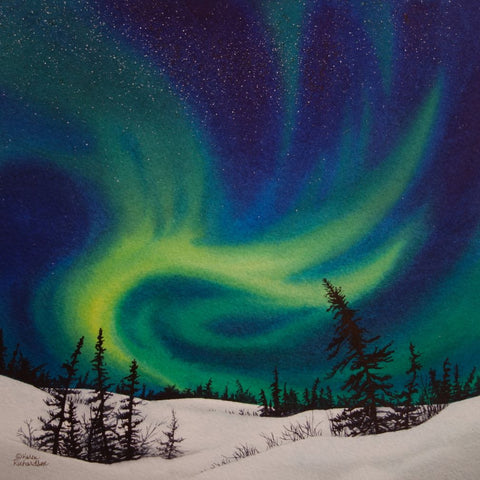 Sky Dance, watercolour by Karen Richardson