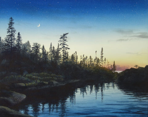 Superior Stillness, watercolour by Karen Richardson