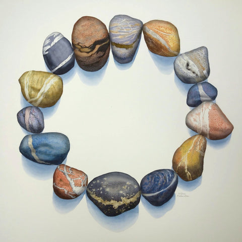 We Are All Connected, watercolour by Karen Richardson