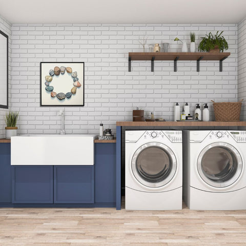 We Are All Connected, watercolour by Karen Richardson, in situ