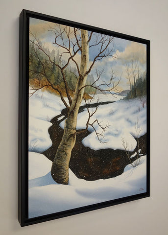 Winter's Embrace, watercolour by Karen Richardson