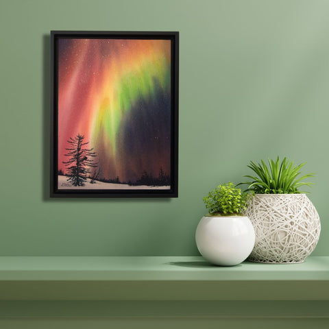 Witnessing Wonder, watercolour by Karen Richardson, in a living room setting