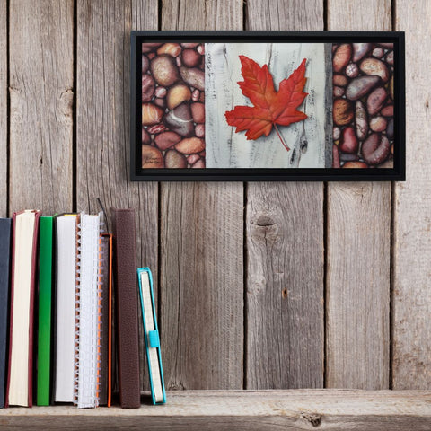 Canada Rocks! #6 by Karen Richardson in a home office setting