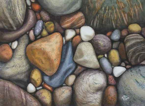 Newfoundland Beach, watercolour by Karen Richardson