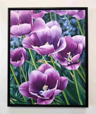 Tulip Time, watercolour by Karen Richardson