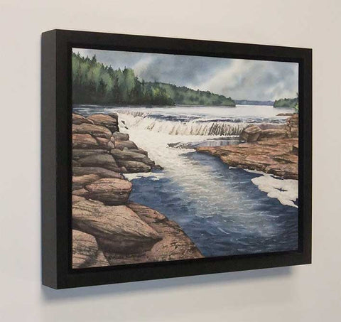 Below the Falls, watercolour by Karen Richardson