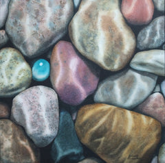 Sunken Treasure, watercolour on panel, 12 x 12" (SOLD)