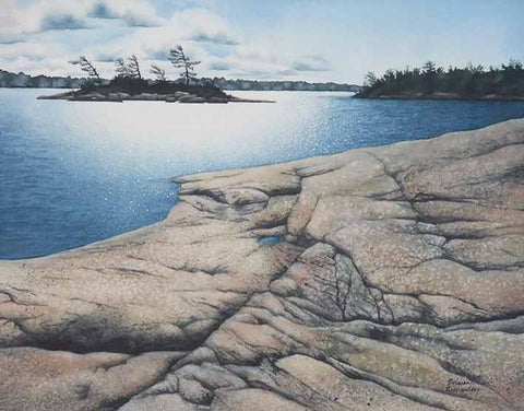 Killarney Afternoon Light, watercolour by Karen Richardson