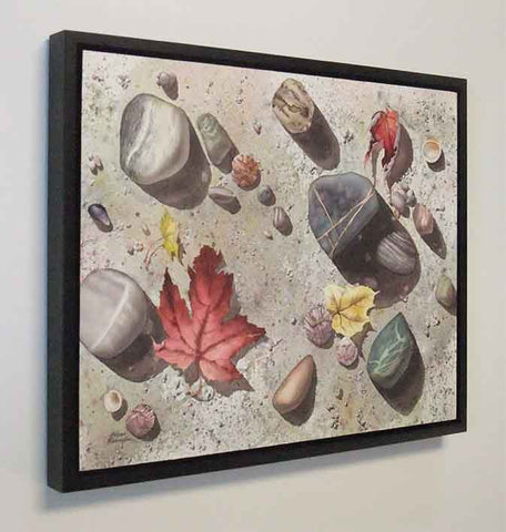 Left High and Dry, watercolour on panel, 16 x 20"