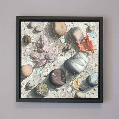 Pay Dirt, watercolour on panel, 12 x 12" (SOLD)
