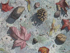 Pinecone Journey, watercolour by Karen Richardson
