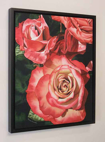 Rhapsody in Red, 20 x 16", watercolour on panel (SOLD)