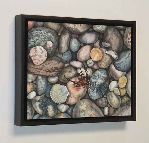 The Shell Game, watercolour on panel, 8 x 10" SOLD