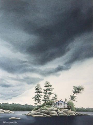 Refuge, watercolour by Karen Richardson