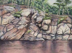 Rose Coloured Glasses Not Required, watercolour on panel, 9 x 12" (SOLD)