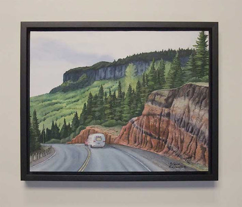 Superior Road Trip, watercolour by Karen Richardson