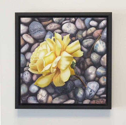 You Are My Sunshine, watercolour on panel, 12 x 12" (SOLD)