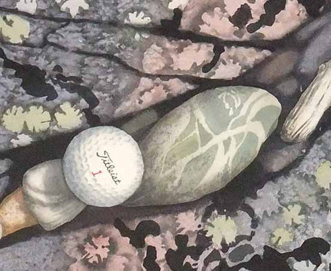 In The Rough (detail), watercolour by Karen Richardson