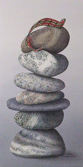Scotch on the Rocks, watercolour by Karen Richardson