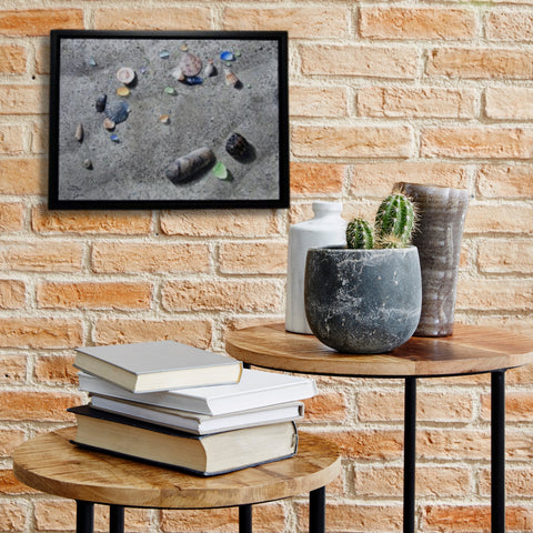 Arrived, watercolour by Karen Richardson, shown in a living room