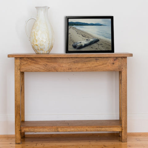 Come to Rest, watercolour by Karen Richardson, shown in a foyer