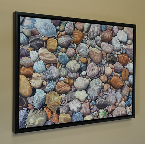 A Foot in Cold Water, watercolour by Karen Richardson