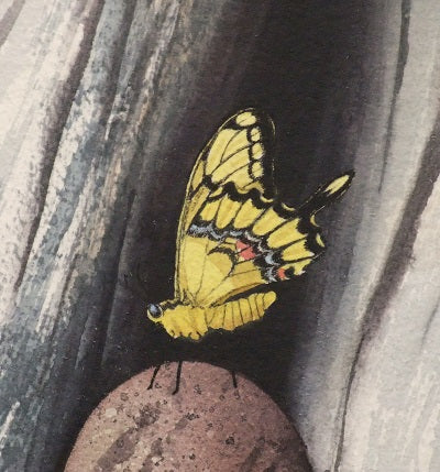 A Moment's Rest (detail), watercolour by Karen Richardson