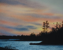 Evening Glow, watercolour by Karen Richardson