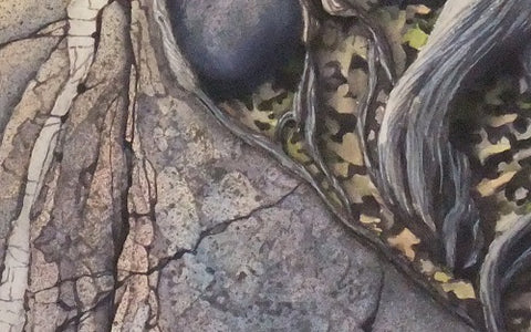 Holding On (detail), watercolour by Karen Richardson