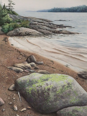 Listen to the Lake, watercolour by Karen Richardson