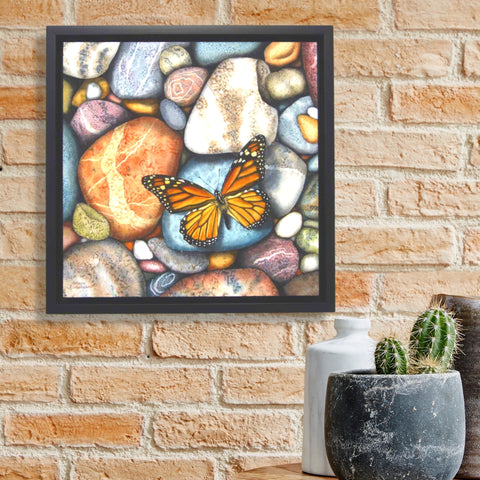 Sacred Spirit, watercolour by Karen Richardson, shown above a table