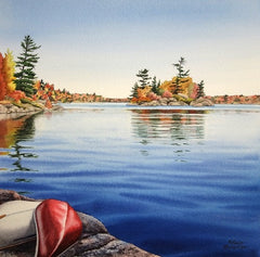 Bring a Paddle, watercolour by Karen Richardson