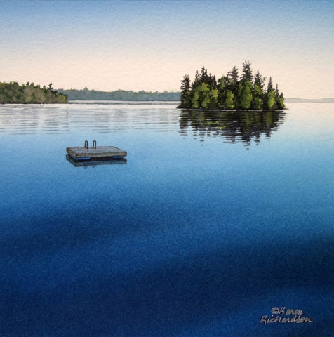 Dive Right In, watercolour by Karen Richardson