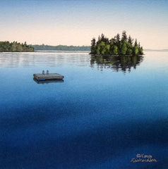 Dive Right In, watercolour by Karen Richardson