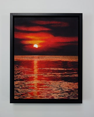 Lady in Red, watercolour by Karen Richardson