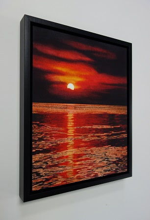 Lady in Red, watercolour by Karen Richardson