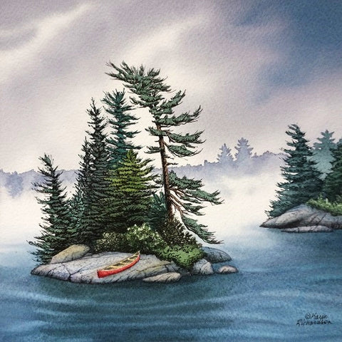 Misty Mystery, watercolour by Karen Richardson