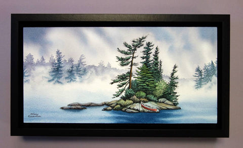 Mysteries in the Mist, watercolour by Karen Richardson