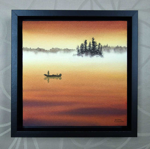 One Last Cast, watercolour by Karen Richardson