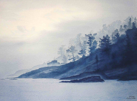 Blue Becomes You, watercolour by Karen Richardson