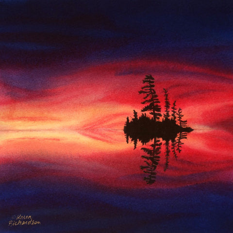 Dreams of Dragon's Fire, watercolour by Karen Richardson