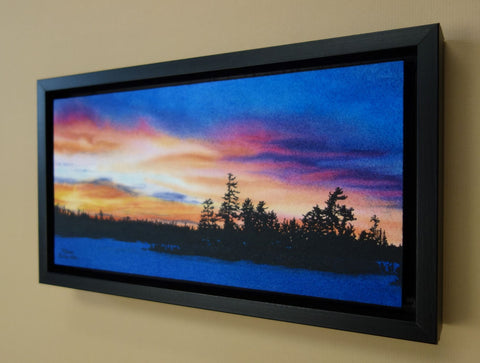 Exit Light, Enter Night, watercolour by Karen Richardson