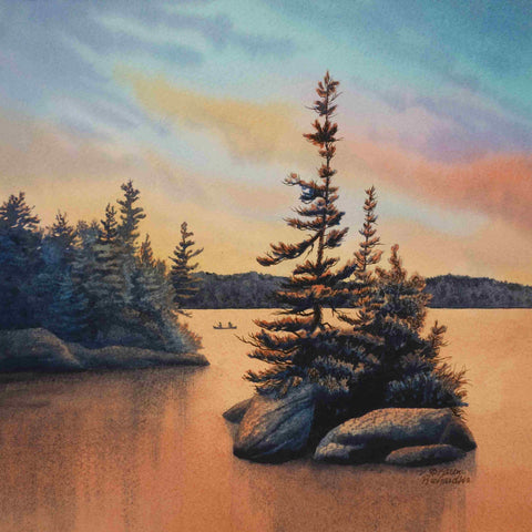 Heading for Home, watercolour by Karen Richardson